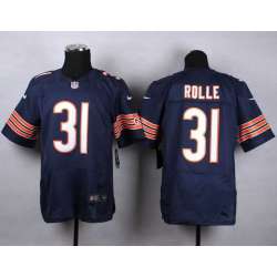 Nike Chicago Bears #31 Rolle Navy Blue Team Color Men\'s NFL Elite Jersey DingZhi