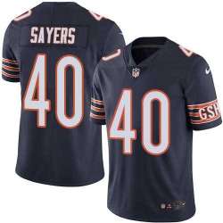 Nike Chicago Bears #40 Gale Sayers Navy Blue Team Color NFL Vapor Untouchable Limited Jersey