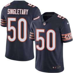 Nike Chicago Bears #50 Mike Singletary Navy Blue Team Color NFL Vapor Untouchable Limited Jersey
