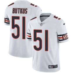 Nike Chicago Bears #51 Dick Butkus White NFL Vapor Untouchable Limited Jersey
