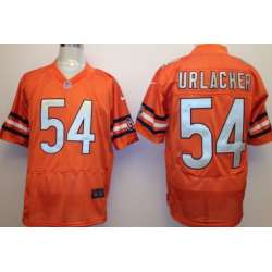 Nike Chicago Bears #54 Brian Urlacher Orange Elite Jerseys