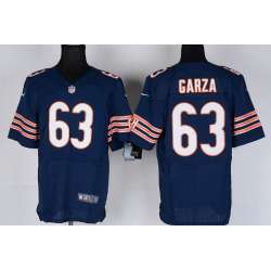 Nike Chicago Bears #63 Roberto Garza Blue Elite Jerseys