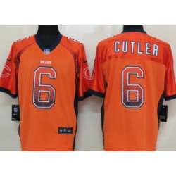 Nike Chicago Bears #6 Jay Cutler 2013 Drift Fashion Orange Elite Jerseys
