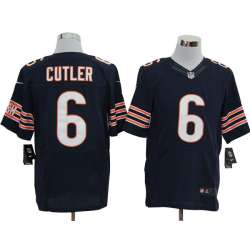 Nike Chicago Bears #6 Jay Cutler Blue Elite Jerseys
