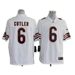 Nike Chicago Bears #6 Jay Cutler Game White Jerseys
