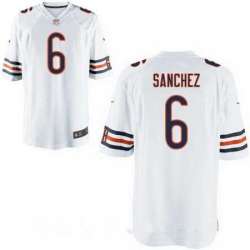 Nike Chicago Bears #6 Mark Sanchez White Team Color Elite Jersey DingZhi