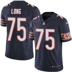 Nike Chicago Bears #75 Kyle Long Navy Blue Team Color NFL Vapor Untouchable Limited Jersey