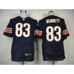 Nike Chicago Bears #83 Bennett Blue Team Color Men's NFL Elite Jersey DingZhi
