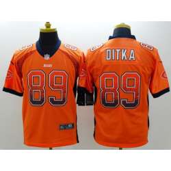 Nike Chicago Bears #89 Mike Ditka 2013 Drift Fashion Orange Elite Jerseys