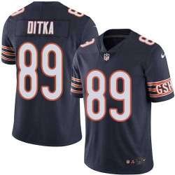 Nike Chicago Bears #89 Mike Ditka Navy Blue Team Color NFL Vapor Untouchable Limited Jersey