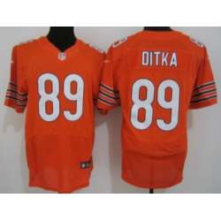 Nike Chicago Bears #89 Mike Ditka Orange Elite Jerseys