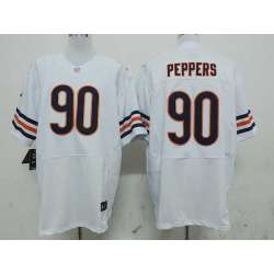 Nike Chicago Bears #90 Peppers White Elite Jerseys
