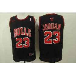 Nike Chicago Bulls #23 Michael Jordan Black Swingman Stitched NBA Jersey