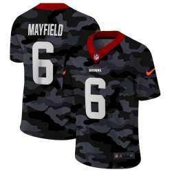 Nike Cleveland Browns 6 Mayfield 2020 Camo Salute to Service Limited Jersey zhua