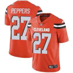 Nike Cleveland Browns #27 Jabrill Peppers Orange Alternate NFL Vapor Untouchable Limited Jersey