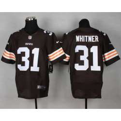 Nike Cleveland Browns #31 Whitner Brown Team Color Men\'s NFL Elite Jersey DingZhi
