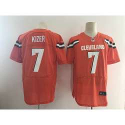 Nike Cleveland Browns #7 DeShone Kizer Orange Team Color Elite Jersey