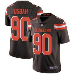 Nike Cleveland Browns #90 Emmanuel Ogbah Brown Team Color NFL Vapor Untouchable Limited Jersey