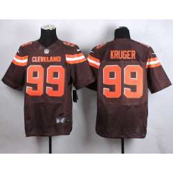 Nike Cleveland Browns #99 Paul Kruger 2015 Brown Team Color Men's NFL Elite Jersey DingZhi