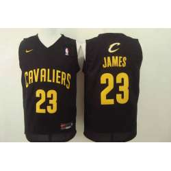 Nike Cleveland Cavaliers #23 LeBron James Black Swingman Stitched NBA Jersey