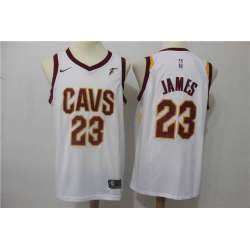Nike Cleveland Cavaliers #23 LeBron James White Swingman Stitched NBA Jersey