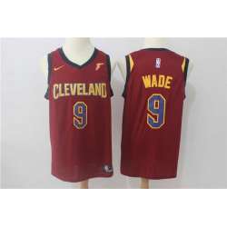 Nike Cleveland Cavaliers #9 Dwyane Wade Red Swingman Stitched NBA Jersey