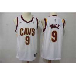 Nike Cleveland Cavaliers #9 Dwyane Wade White Swingman Stitched NBA Jersey