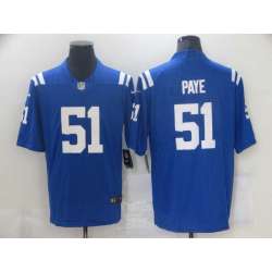 Nike Colts 1 Kwity Paye Royal 2021 NFL Draft Vapor Untouchable Limited Jersey
