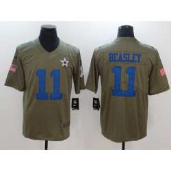 Nike Dallas Cowboys #11 Cole Beasley Olive Salute To Service Limited Jersey