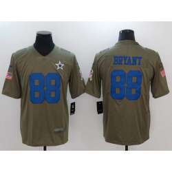 Nike Dallas Cowboys #88 Dez Bryant Olive Salute To Service Limited Jersey