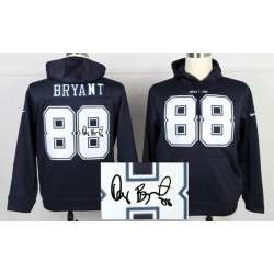 Nike Dallas Cowboys #88 Dez Bryant Signature Edition Pullover Hoodie Navy Blue