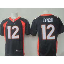 Nike Denver Broncos #12 Lynch Navy Blue Men's Stitched NFL Elite Jersey