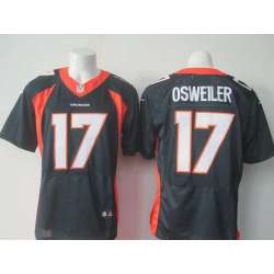 Nike Denver Broncos #17 Osweiler Navy Blue Elite Jerseys