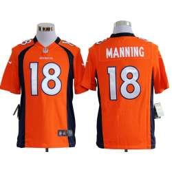 Nike Denver Broncos #18 MANNING Orange Jerseys
