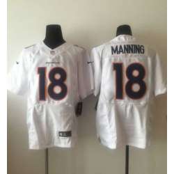 Nike Denver Broncos #18 Peyton Manning White Men's Stitched NFL Elite Event Jersey