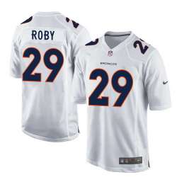 Nike Denver Broncos #29 Bradley Roby 2016 White Men's Game Event Jersey