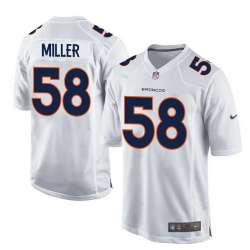 Nike Denver Broncos #58 Von Miller 2016 White Men's Game Event Jersey