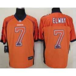 Nike Denver Broncos #7 John Elway 2013 Drift Fashion Orange Elite Jerseys