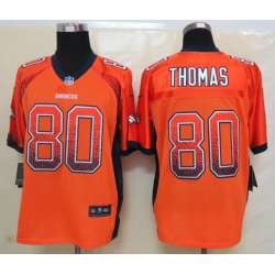 Nike Denver Broncos #80 Thomas 2013 Drift Fashion Orange Elite Jersey