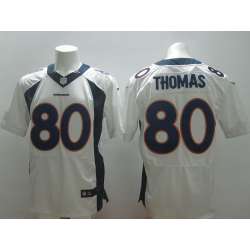 Nike Denver Broncos #80 Thomas 2014 White Elite Jerseys