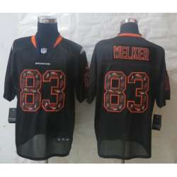 Nike Denver Broncos #83 Welker Lights Out Black Elite Jerseys