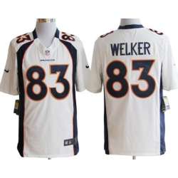Nike Denver Broncos #83 Wes Welker White Game Jerseys