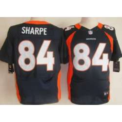 Nike Denver Broncos #84 Shannon Sharpe Blue Elite Jerseys