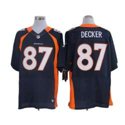 Nike Denver Broncos #87 Eric Decker Blue Elite Jerseys