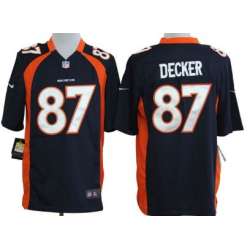 Nike Denver Broncos #87 Eric Decker Blue Game Jerseys