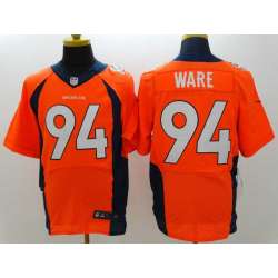 Nike Denver Broncos #94 Ware Orange Elite Jerseys