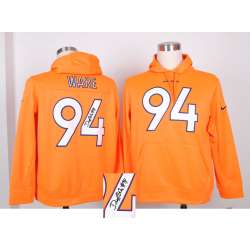 Nike Denver Broncos #94 Ware Orange Signature Edition Hoodies