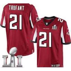 Nike Desmond Trufant Youth Red Elite Jersey #21 NFL Home Atlanta Falcons Super Bowl LI 51