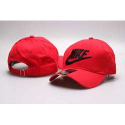 Nike Fresh Logo Red Peaked Adjustable Hat YP