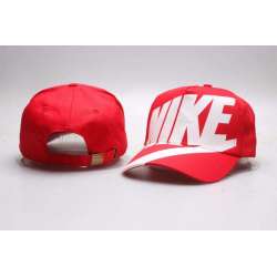 Nike Fresh Logo Red Peaked Adjustable Hat YP (1)
